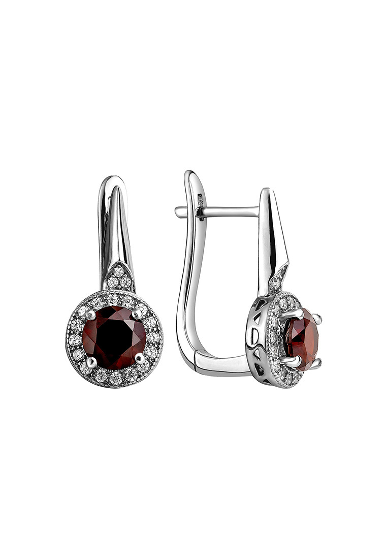 

Серьги из серебра с фианитом/гранатом Kari Jewelry СЛ-3209-ГР, СЛ-3209-ГР