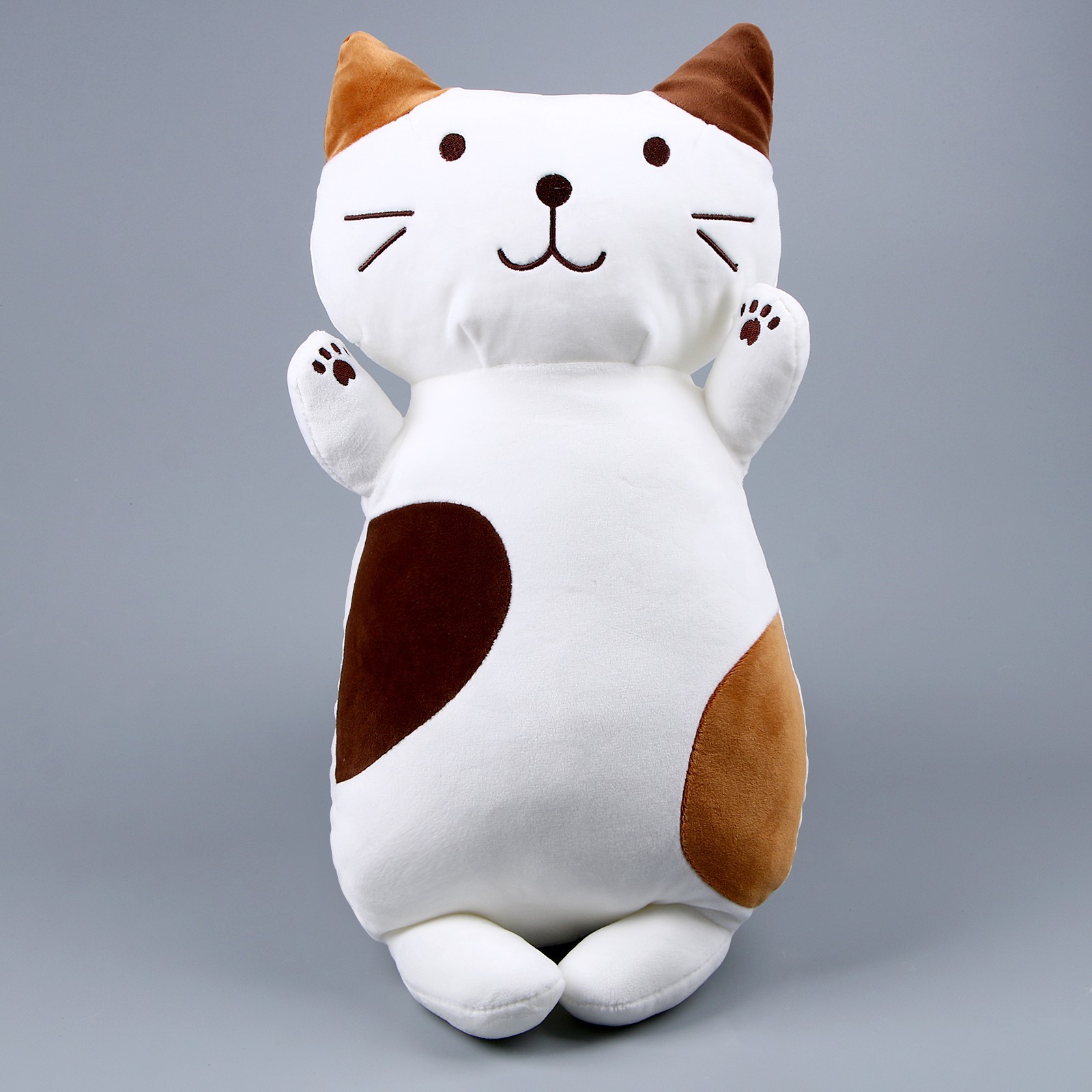

Мягкая игрушка "Кот" пятнистый, 45 см, Белый;коричневый
