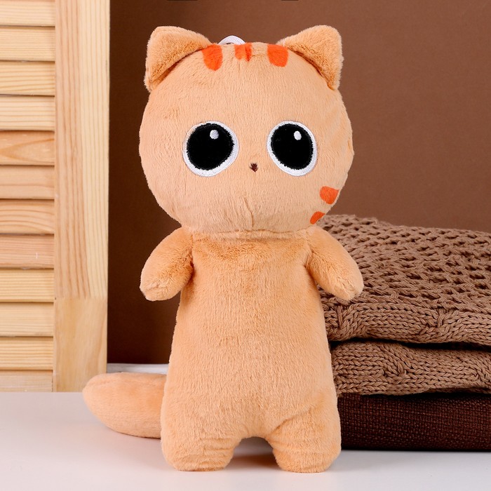 

Мягкая игрушка "Кот", 30 см, цвет бежевый