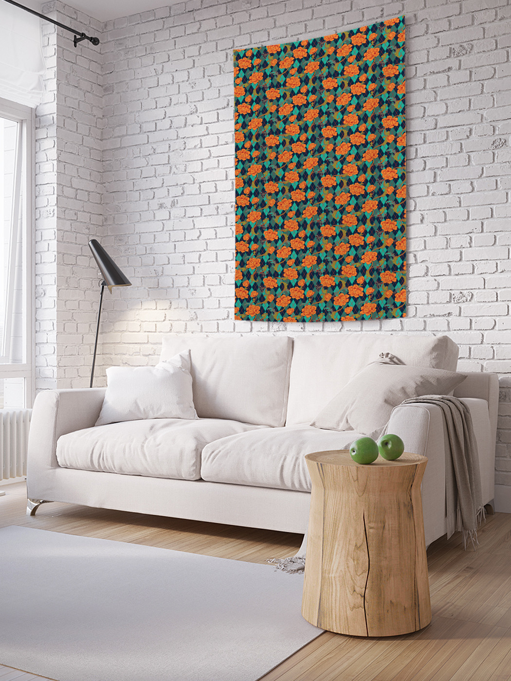 

Вертикальное фотопанно на стену JoyArty Розы ромбиком 150x200 см, Розы ромбиком