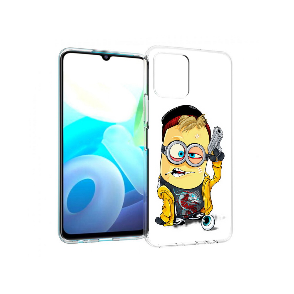 

Чехол MyPads Tocco для Vivo Y15s миньон бандит (PT224456.390.475), Прозрачный, Tocco