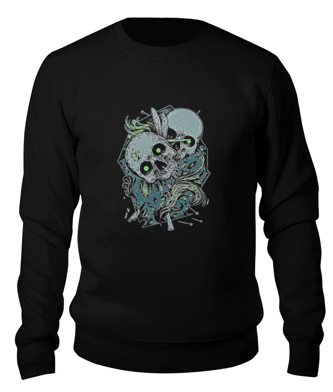 

Свитшот Printio Skull art черный 2XL, Skull art