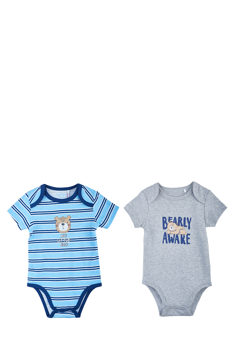 

Боди детское Kari baby AW20B01303208 серый/синий р.80, AW20B01303208