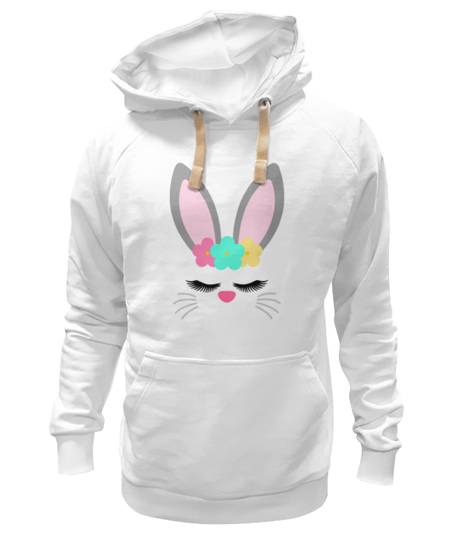 

Толстовка унисекс Printio Зайка белая 3XL, Белый, Зайка
