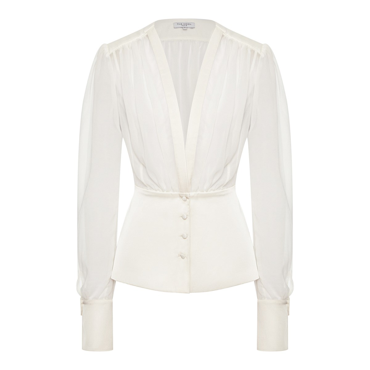 

Блуза женская The Moon Store 53522 белая XS/S, Белый, 53522