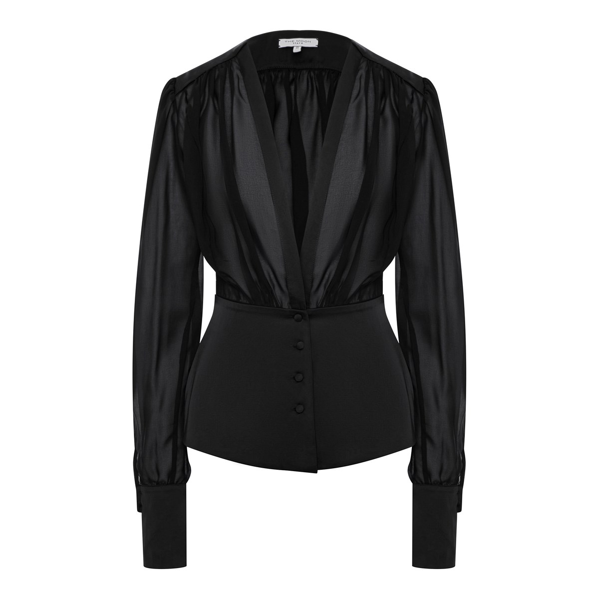 

Блуза женская The Moon Store 53523 черная XS/S, Черный, 53523