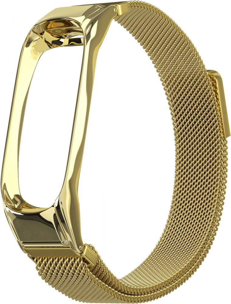 

Ремешок металлический GSMIN Milanese Loop для Xiaomi Mi Band 5 (Золотой), Ремешок металлический GSMIN Milanese Loop для Xiaomi Mi Band 5