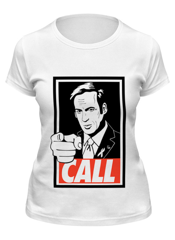 

Футболка женская Printio Call saul белая M, Белый, Call saul