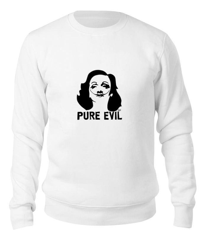 

Свитшот унисекс Printio Pure evil белый XS, Pure evil