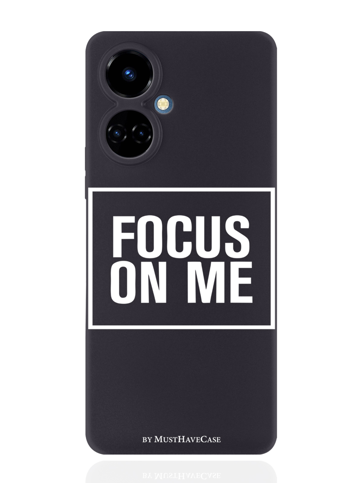 

Чехол MustHaveCase для Tecno Camon 19/19 Pro 4G Focus on me черный, Черный;белый