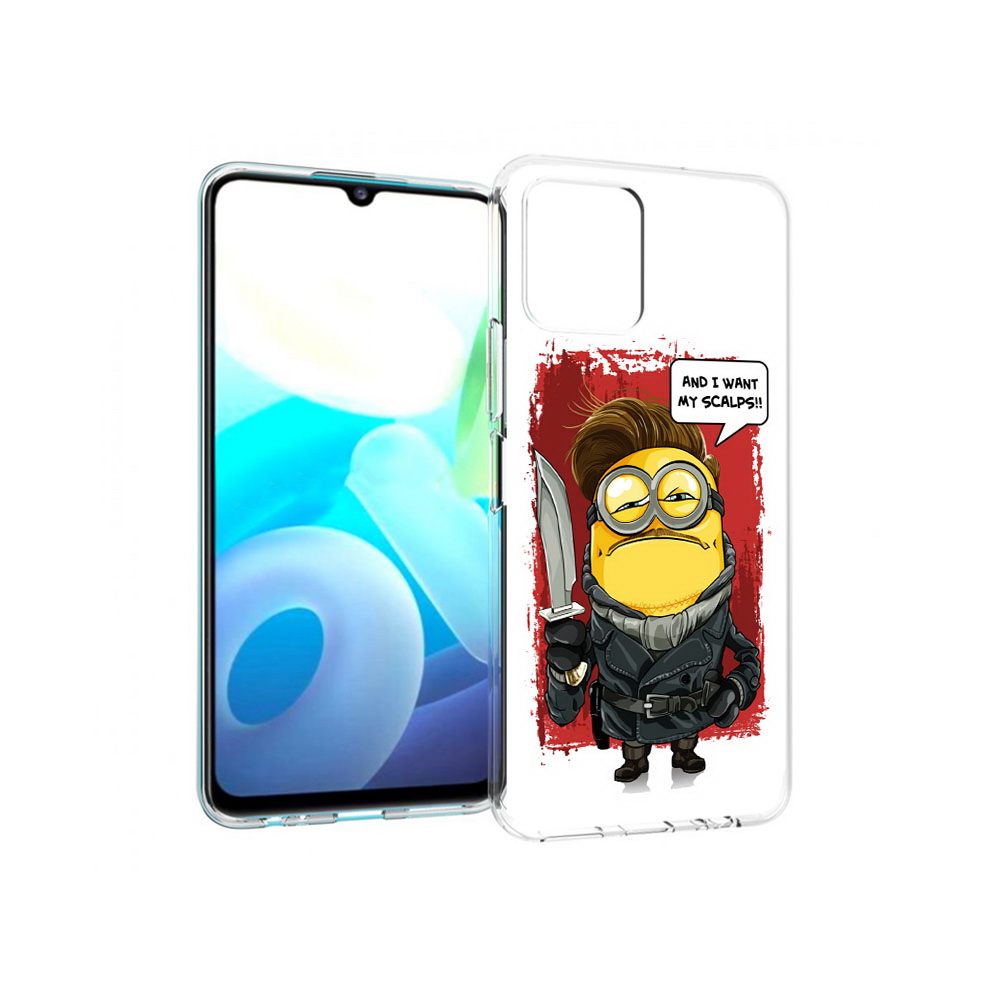 

Чехол MyPads Tocco для Vivo Y15s миньон убийца (PT224456.390.477), Прозрачный, Tocco