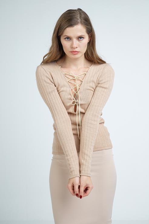 

Пуловер женский Lipinskaya Brand бежевый, LB195-75
