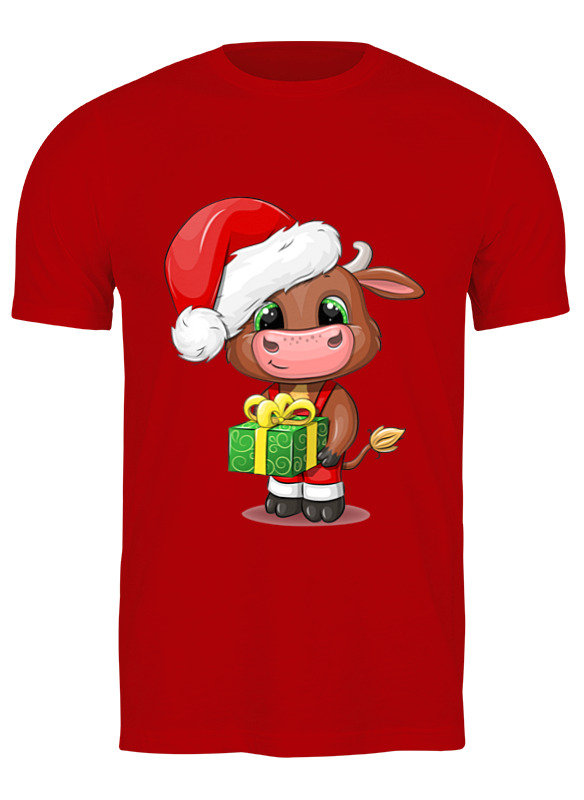 

Футболка мужская Printio Год быка красная 3XL, Год быка