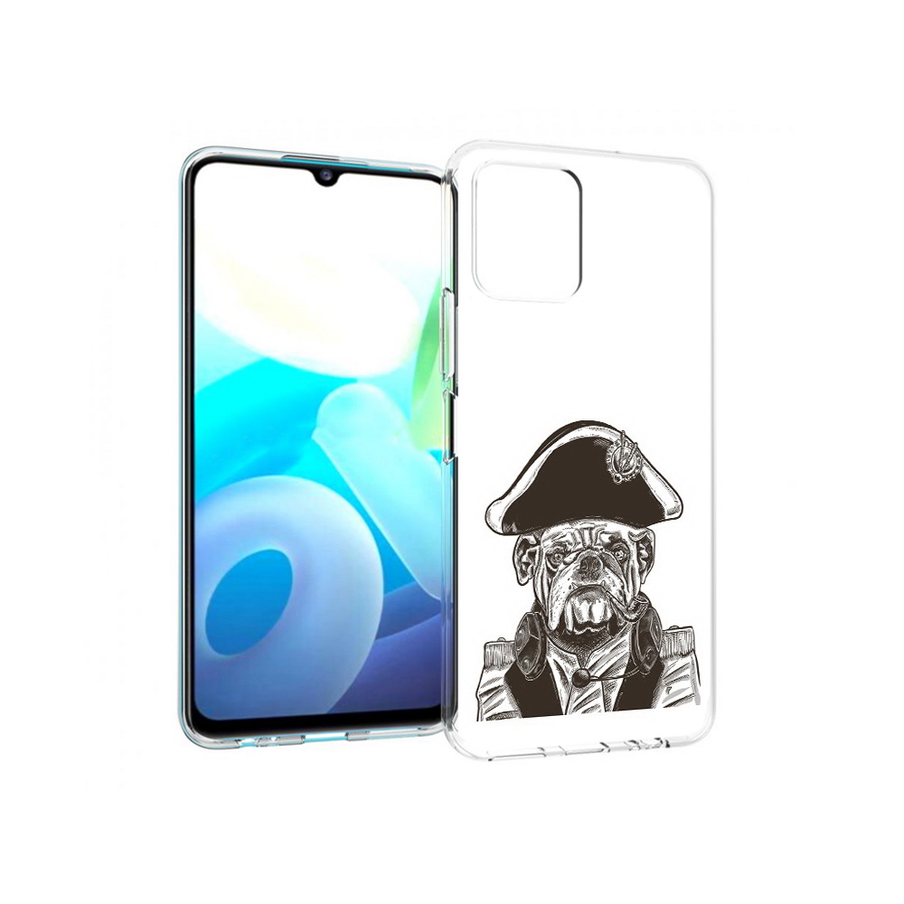 Чехол MyPads Tocco для Vivo Y15s мопс генерал (PT224456.390.483)