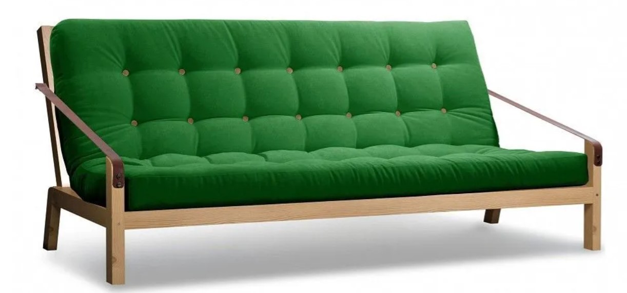 фото Диван-кровать anderson локи, зеленый/массив сосны