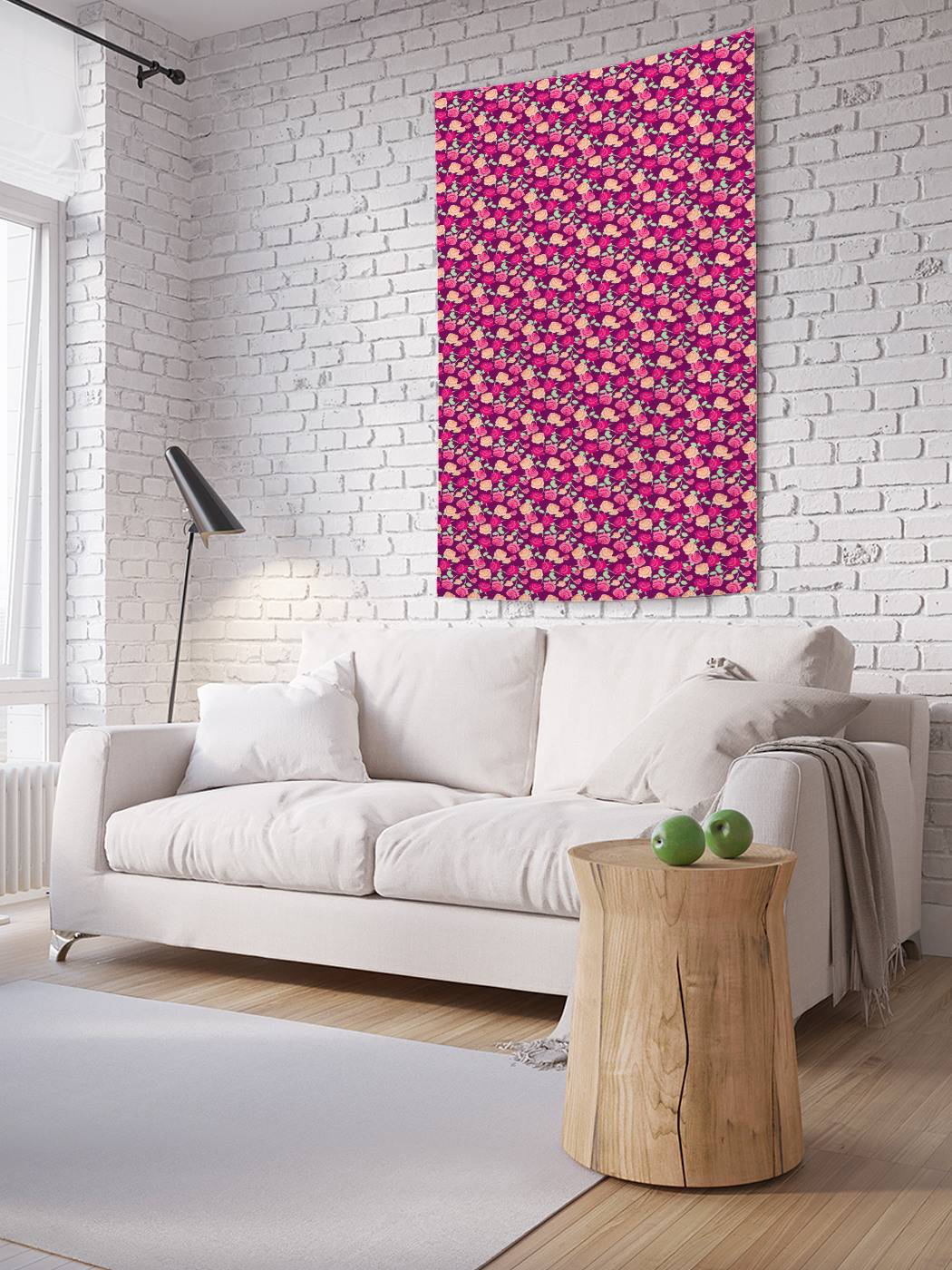 

Вертикальное фотопанно на стену JoyArty Пышные розы 150x200 см, Пышные розы