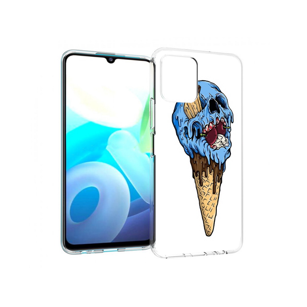 

Чехол MyPads Tocco для Vivo Y15s мороженное череп (PT224456.390.484), Прозрачный, Tocco