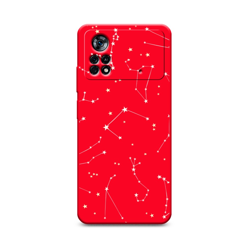 

Матовый силиконовый чехол "Созвездия" на Xiaomi Poco X4 Pro 5G, 313153-1