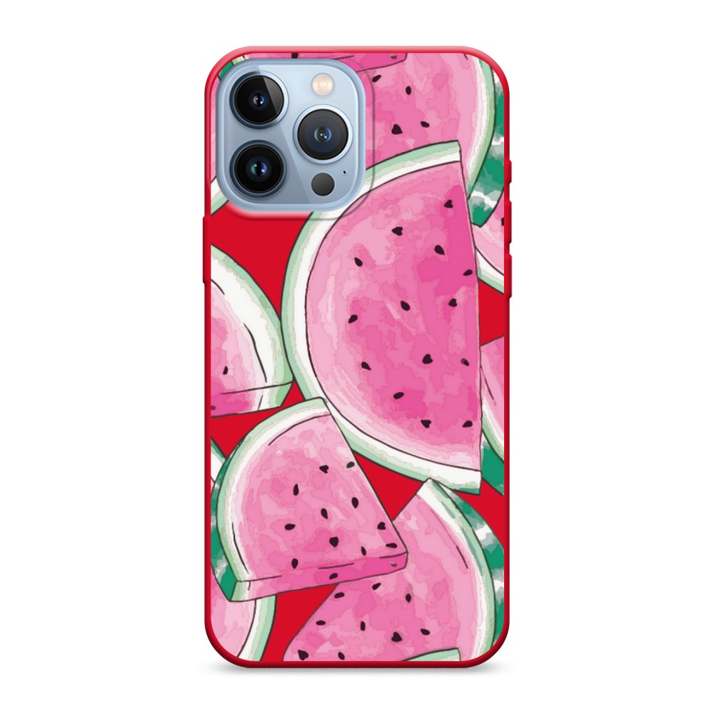 

Чехол Awog на Apple iPhone 13 Pro Max / Айфон 13 Pro Max "Акварельные арбузы", Разноцветный, 14453-1