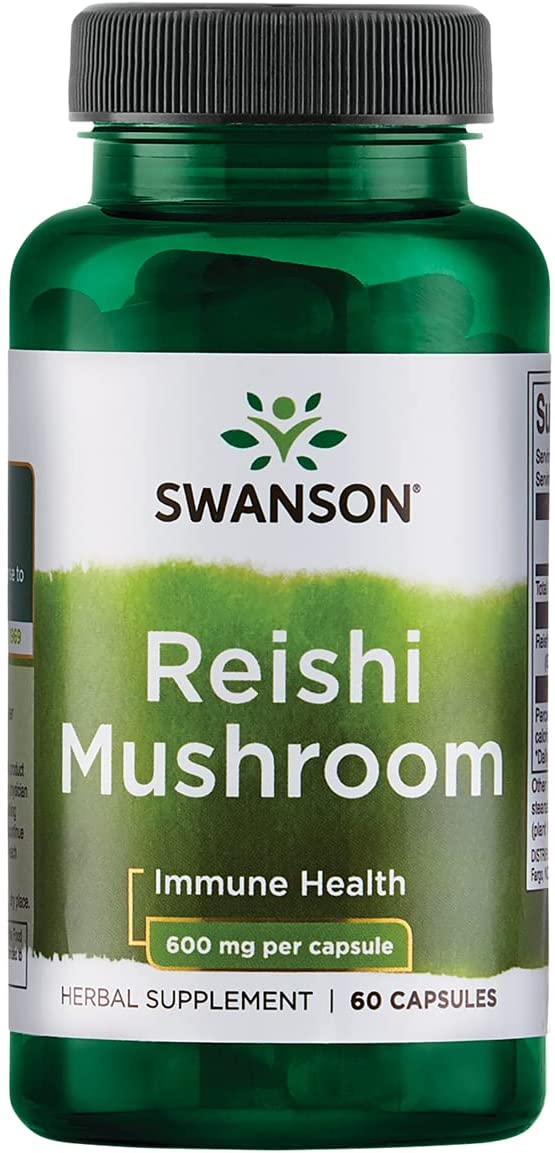 Гриб Рейши Swanson Reishu Mushroom капсулы 600 мг 60 шт.