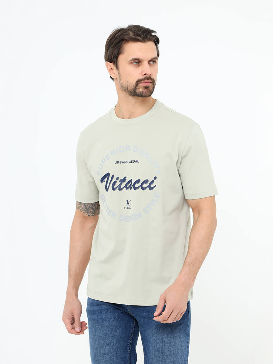 

Футболка мужская Vitacci TM0141-18 зеленая 46-48 RU, Зеленый, TM0141-18