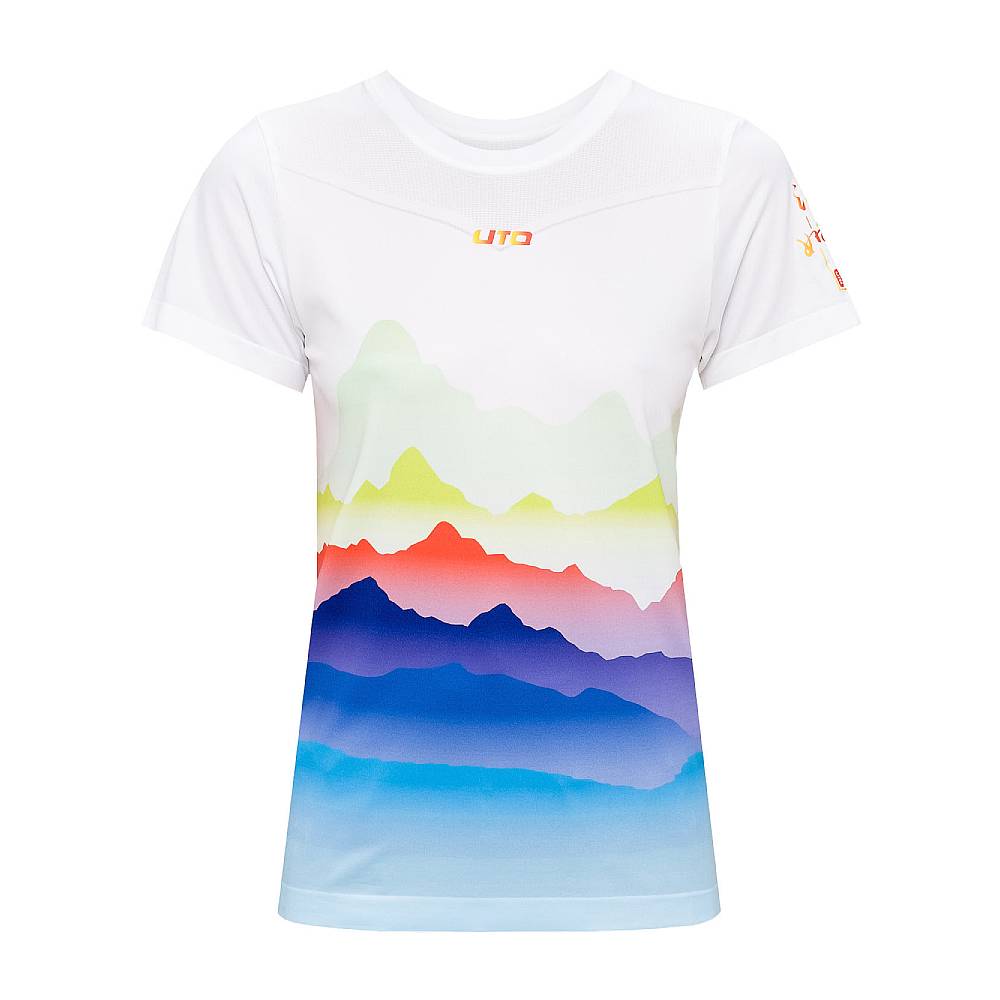 

Термофутболка UTO Printed SS W's 934209 Горы, MIX COLOR M, Белый;разноцветный, Printed SS W's