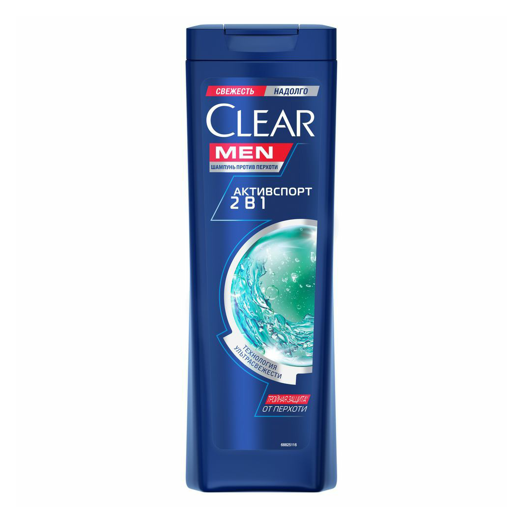 

Шампунь Clear Men Активспорт 2 в 1 против перхоти для мужчин 400 мл
