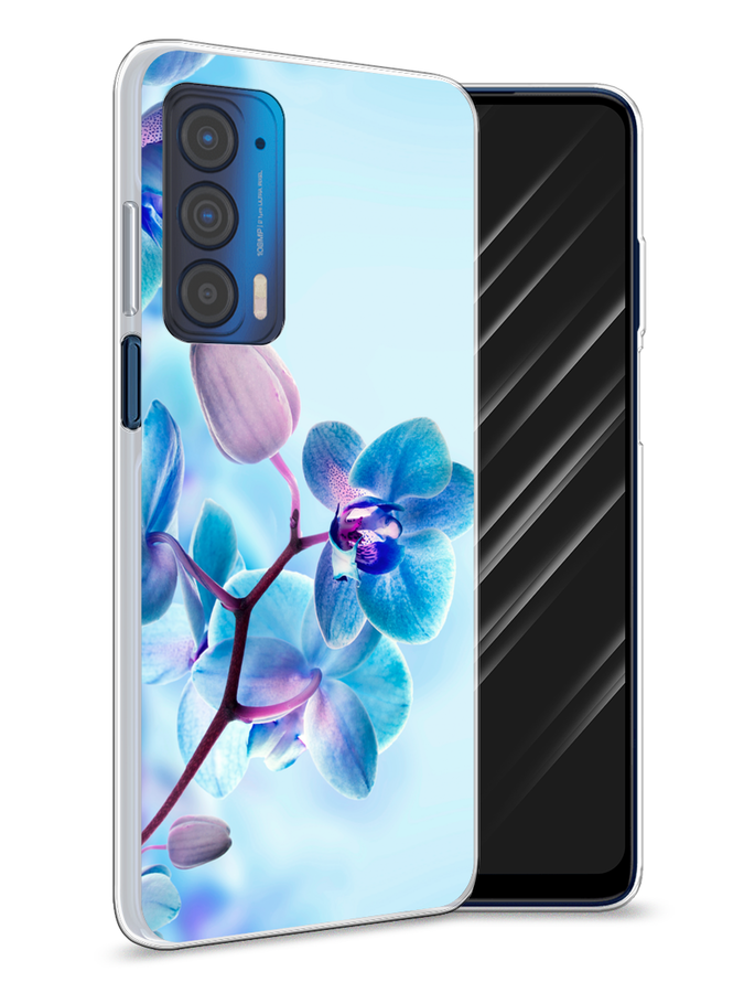

Чехол Awog на Motorola Edge (2021) "Голубая орхидея", Разноцветный, 242950-8