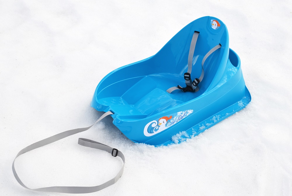 Санки пластиковые EDA Bobee bob голубой 010765 B.SU/SK