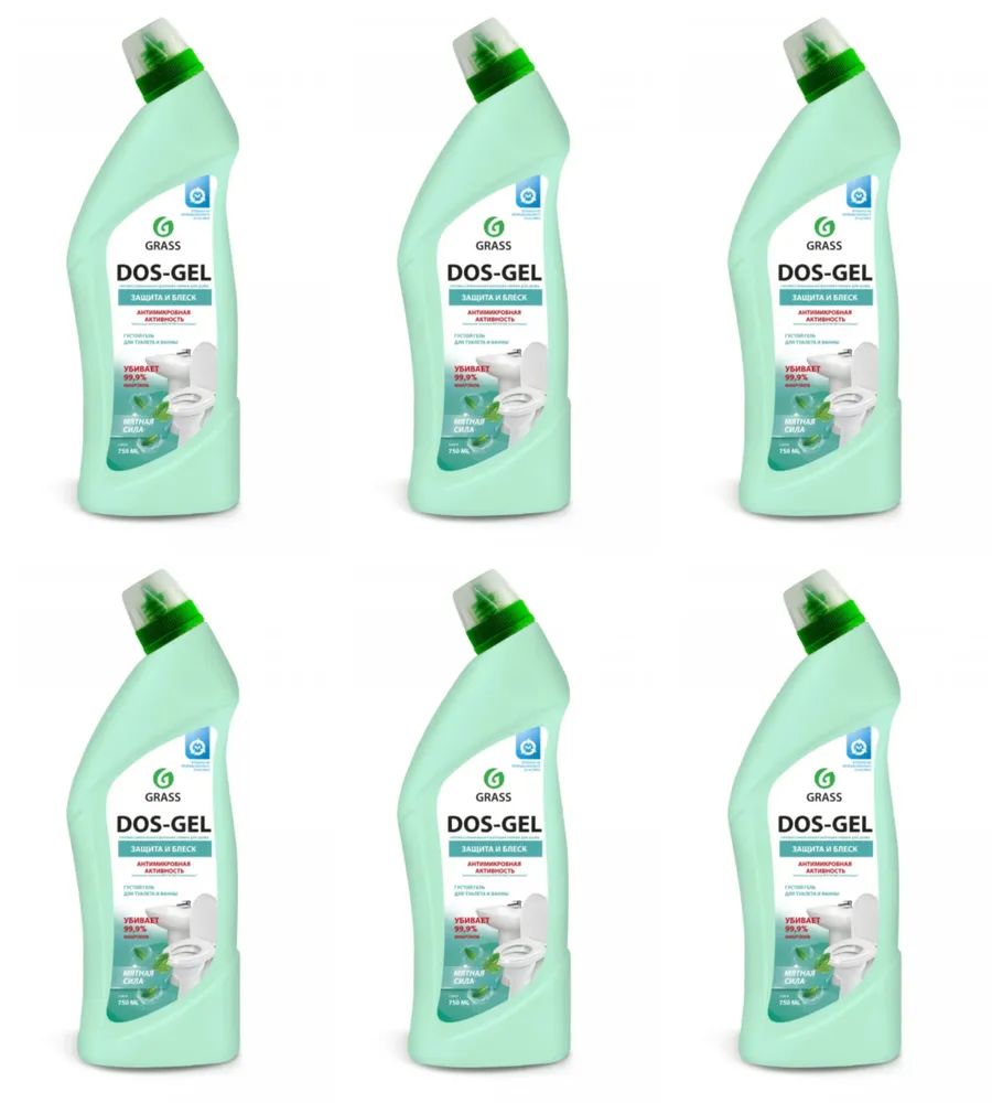 Чистящий гель Grass  DOS GEL Мятная сила 750 мл 6 шт