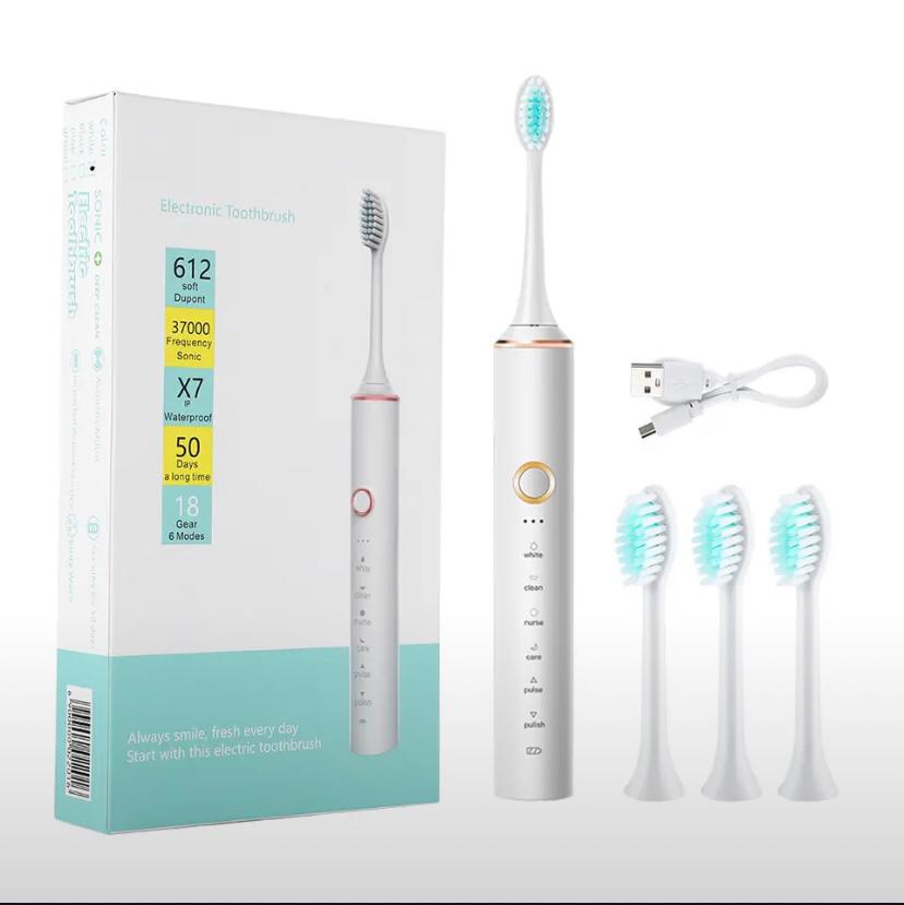 

Электрическая зубная щетка SONIC TOOTHBRUSH X-18 белый, X-18
