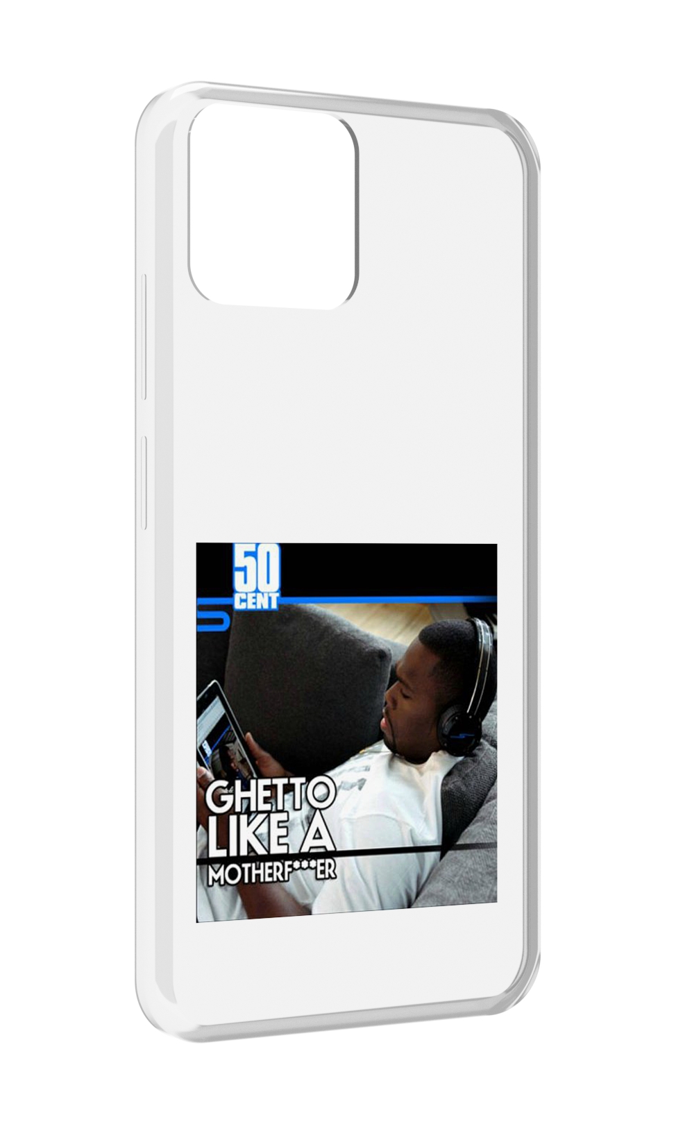 

Чехол MyPads 50 Cent - Ghetto Like A Motherfucker для Blackview A95, Прозрачный, Tocco