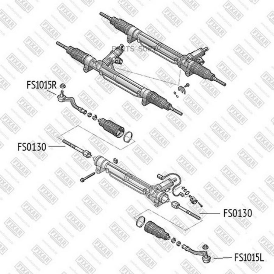 

Наконечник рулевой тяги левый FIXAR FS1015L