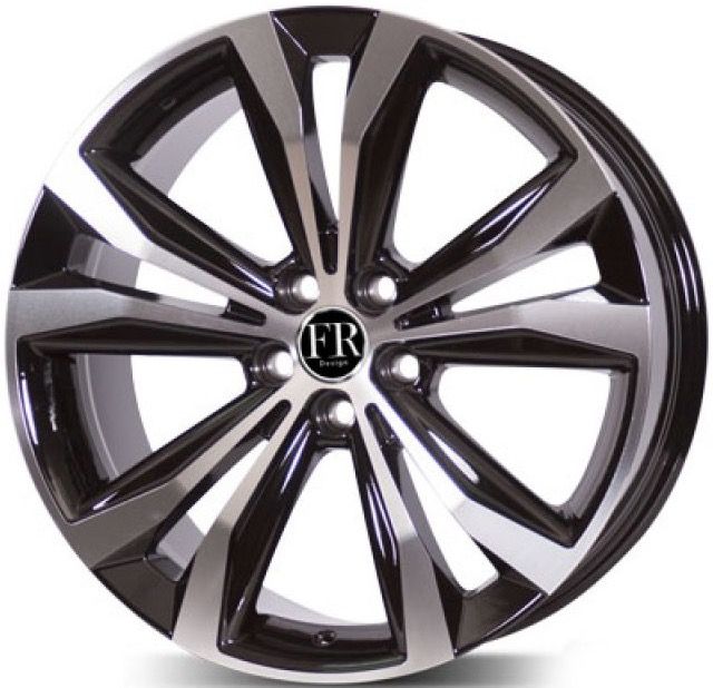 

Колесный диск FR REPLICA LX273 HBFP 8x20/5x114.3 ET30 D60.1, Черный;серебристый