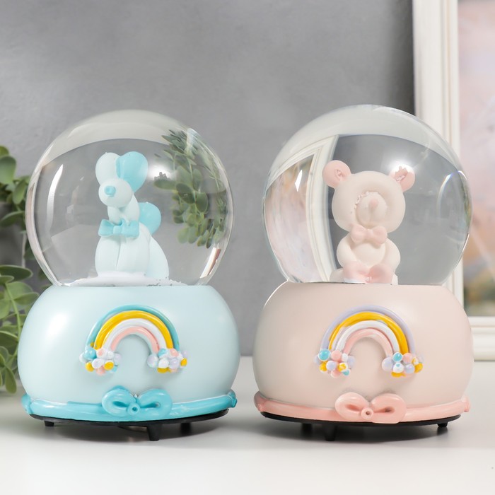 

Сувенир полистоун водяной шар музыка "Детские игрушки" МИКС 10х10х15 см, Разноцветный