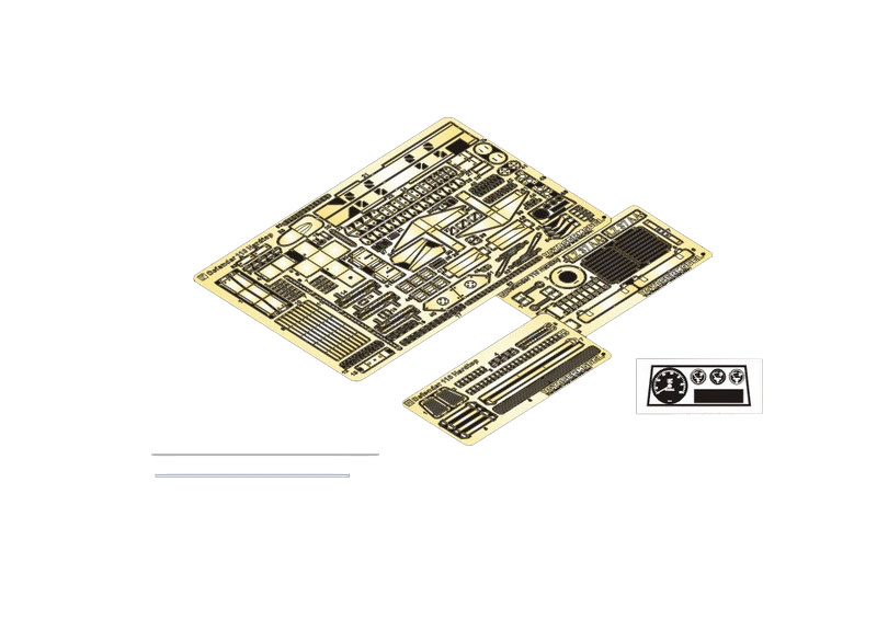 

Фототравление Voyager Model 1/35 для Современного британского Defender 110 Hardtop PE35423, Однотонный