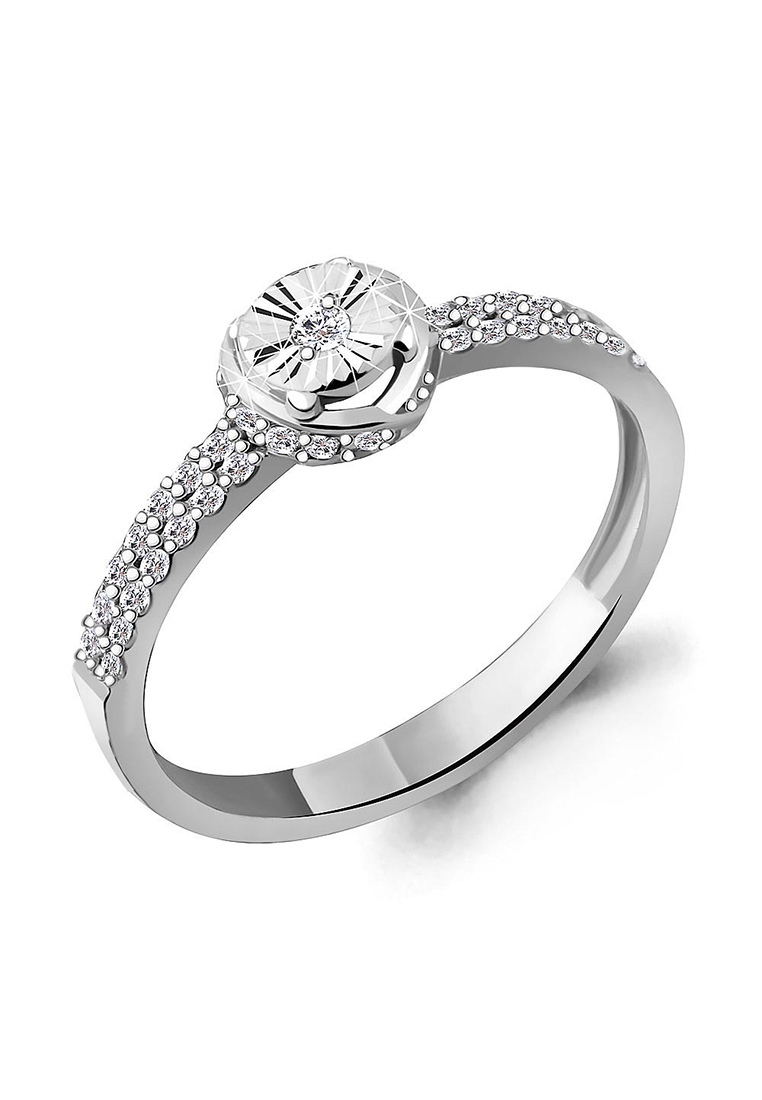

Кольцо из серебра с фианитом р.  Kari Jewelry 67256.5, 67256.5