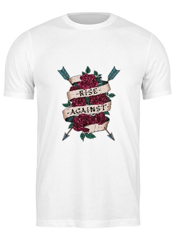 

Футболка мужская Printio Rise against белая 3XL, Белый, Rise against