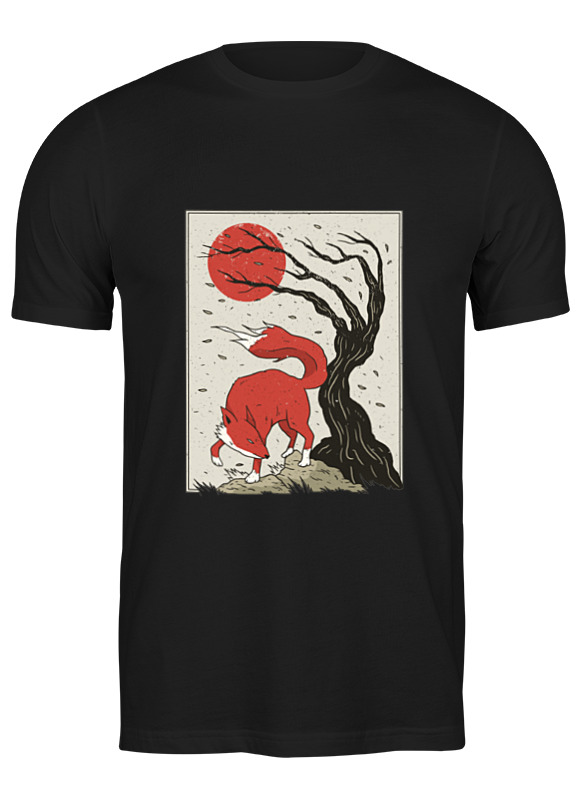 

Футболка мужская Printio Fox and sun черная 3XL, Черный, Fox and sun