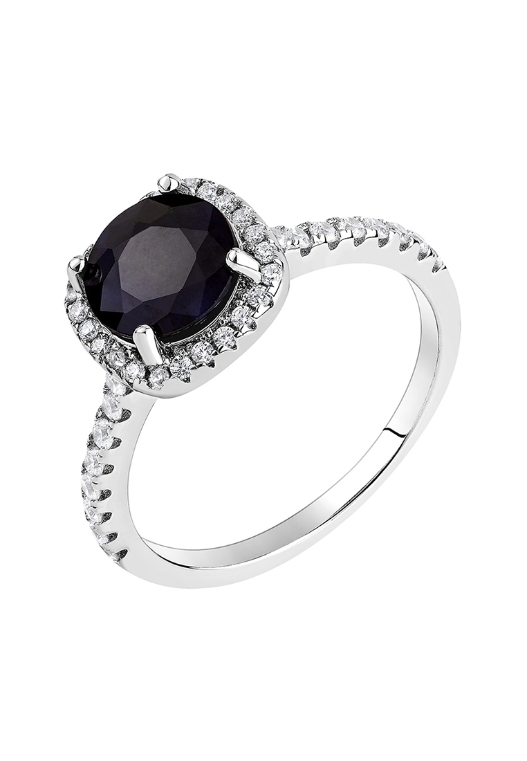 

Кольцо из серебра р.  Kari Jewelry КЛ-078-С, сапфир\фианит, КЛ-078-С