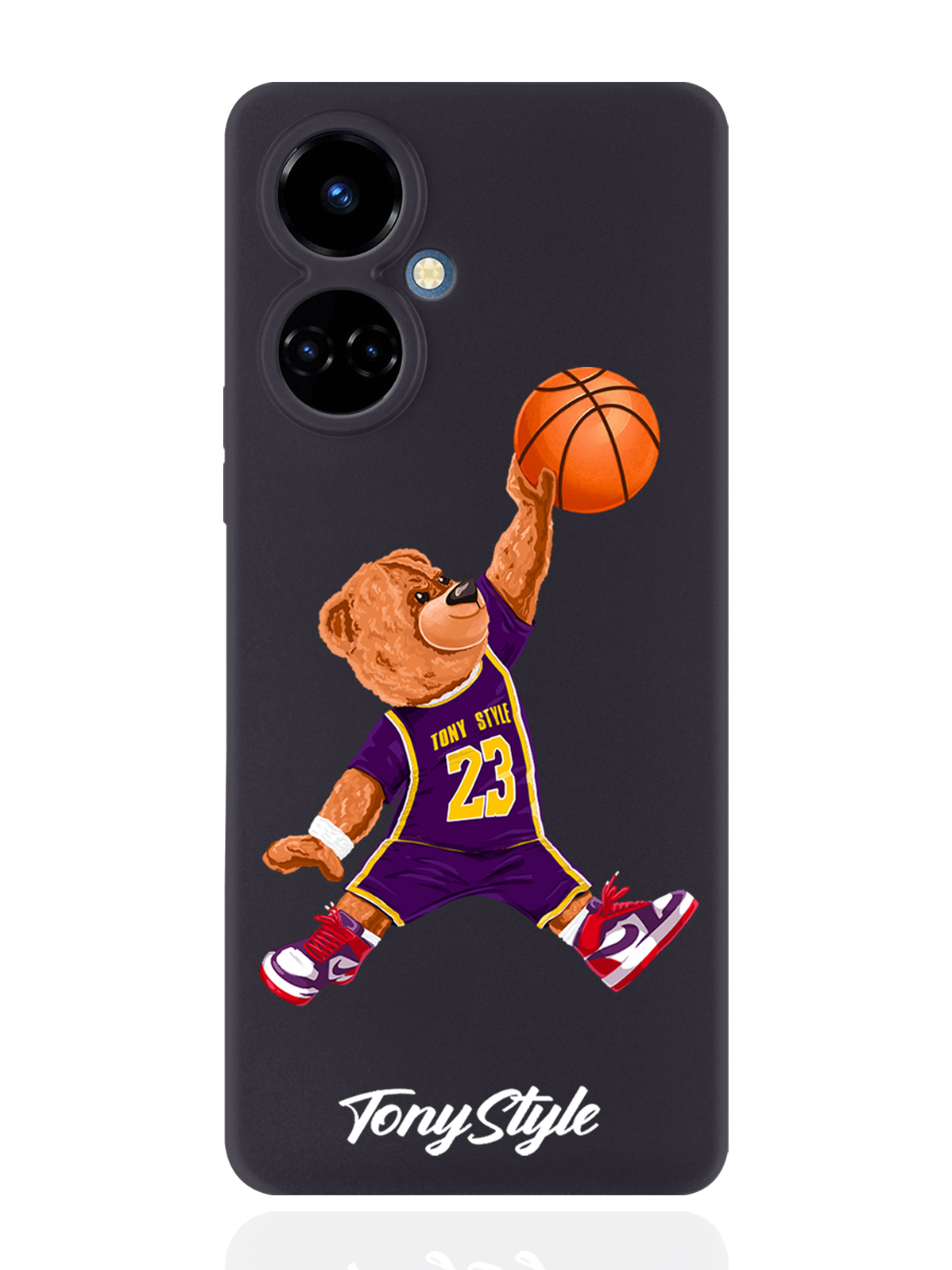 

Чехол Tony Style для Tecno Camon 19/19 Pro 4G Tony Style баскетболист с мячом черный, Фиолетовый;коричневый;желтый;оранжевый