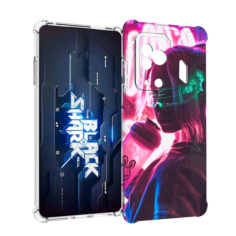 

Чехол MyPads девушка неоновый фон женский для Xiaomi Black Shark 5 Pro, Прозрачный, Tocco