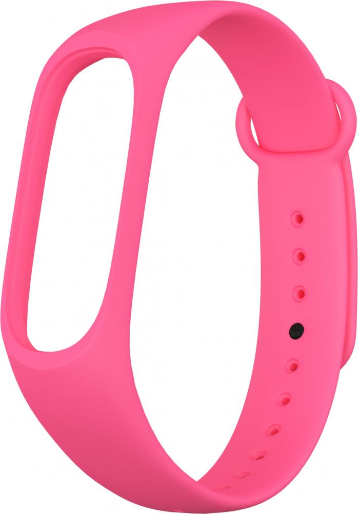 Ремешок силиконовый GSMIN для Xiaomi Mi Band 5 (Розовый)