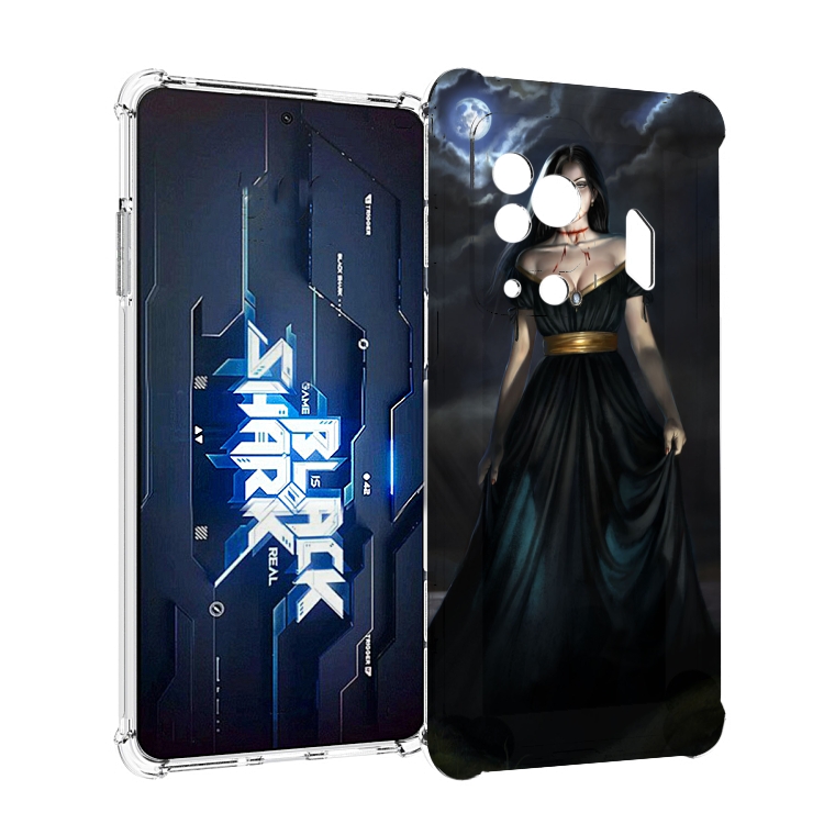 

Чехол MyPads девушка с порезом на горле женский для Xiaomi Black Shark 5 Pro, Прозрачный, Tocco