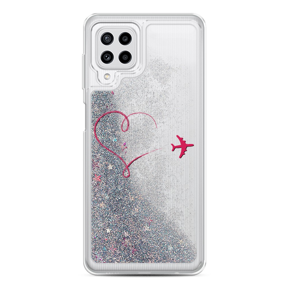 

Чехол Awog на Samsung Galaxy A22/M32/M22 / Самсунг A22/M32/M22 "Сердце и самолет", Разноцветный, 2103491-1