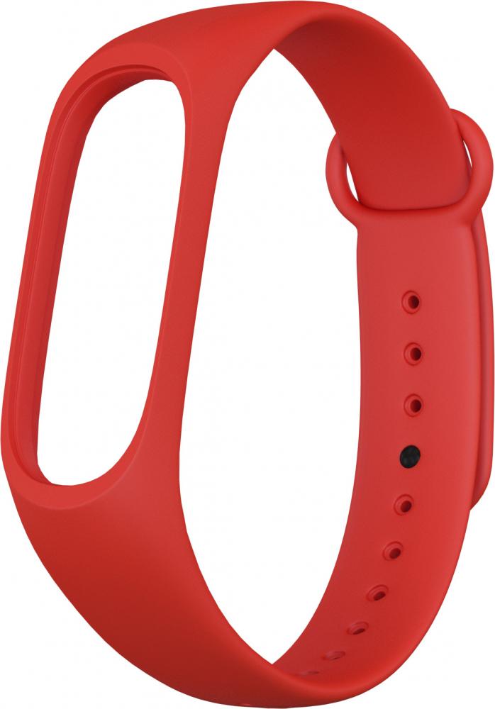 Ремешок силиконовый GSMIN для Xiaomi Mi Band 5 (Красный)
