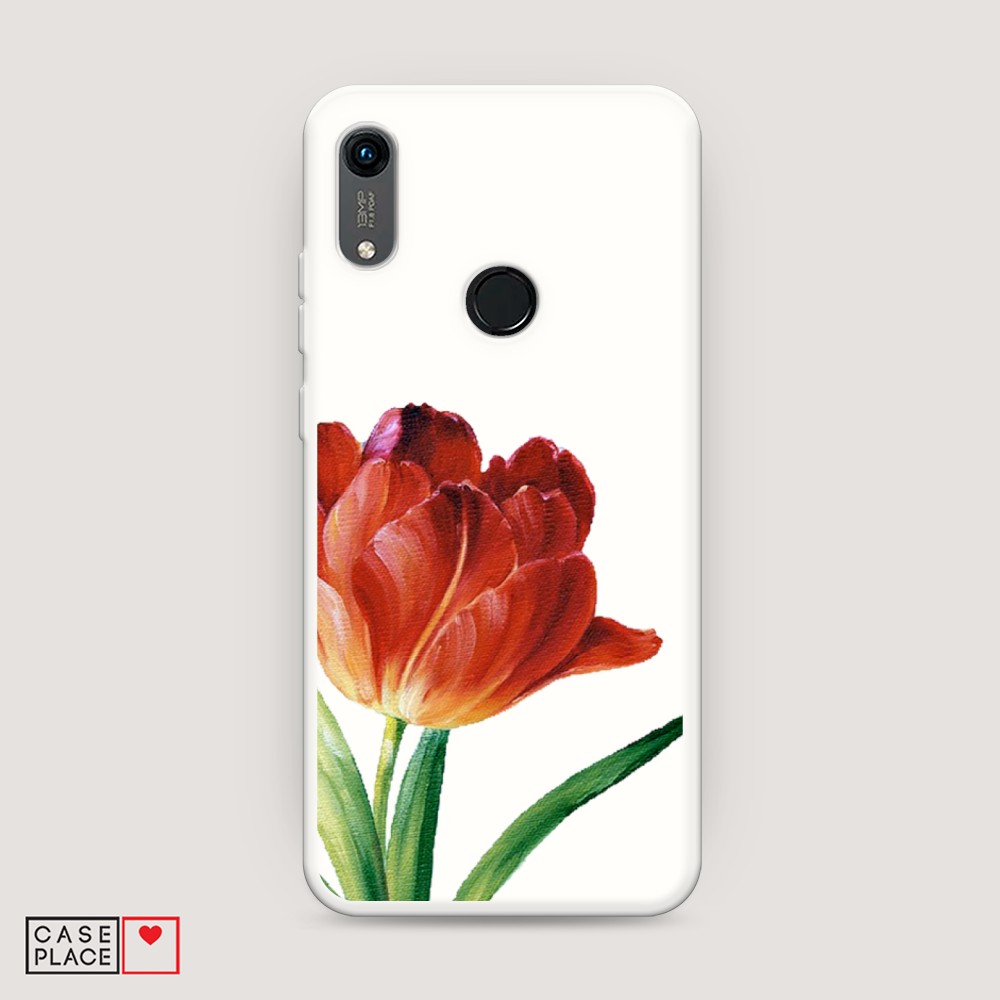 

Чехол Awog на Huawei Y6s "Красный тюльпан", Разноцветный, 611557-1