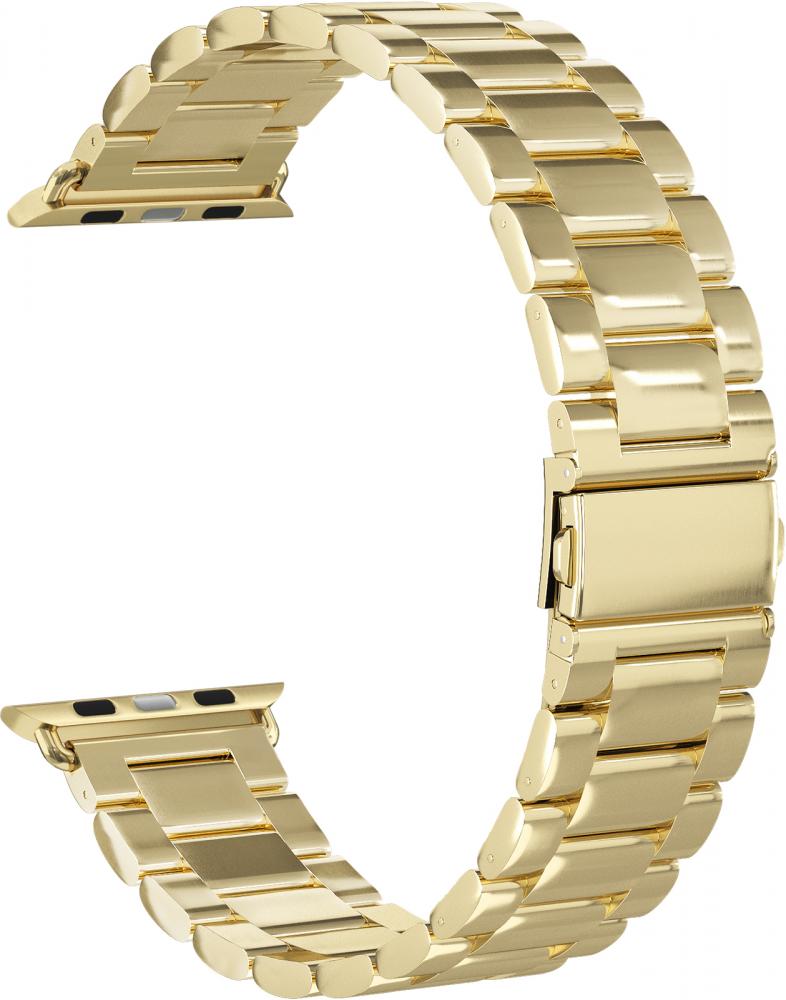 

Ремешок стальной GSMIN Classic Collection для Apple Watch 42/44mm (Золотой), Ремешок стальной GSMIN Classic Collection для Apple Watch 42/44mm