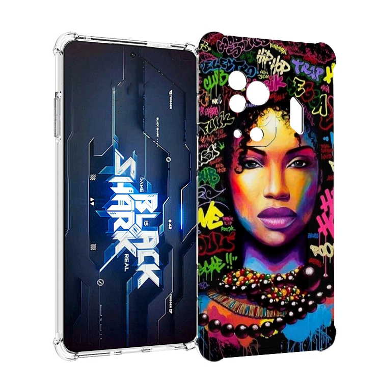 

Чехол MyPads девушка-в-граффити женский для Xiaomi Black Shark 5 Pro, Прозрачный, Tocco