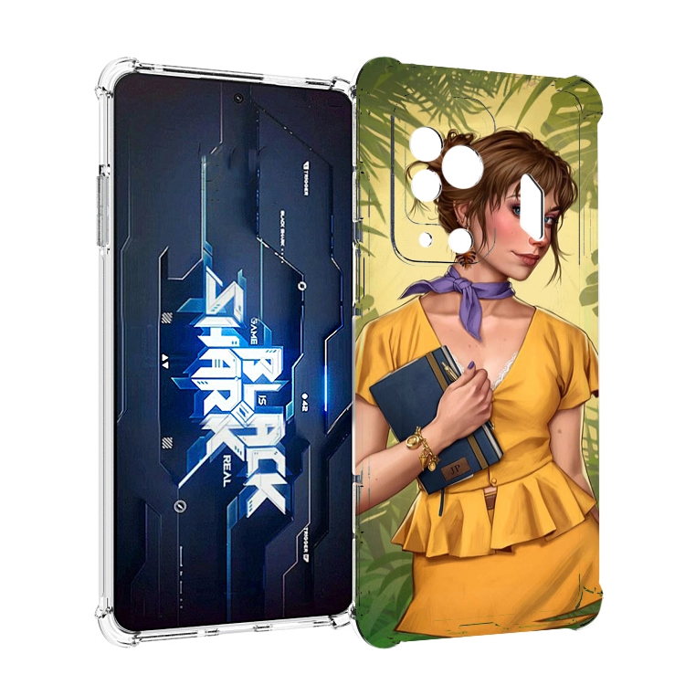 

Чехол MyPads девушка-в-зелени женский для Xiaomi Black Shark 5 Pro, Прозрачный, Tocco